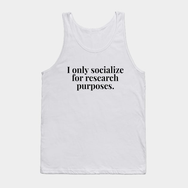 socialize Tank Top by stickersbycare